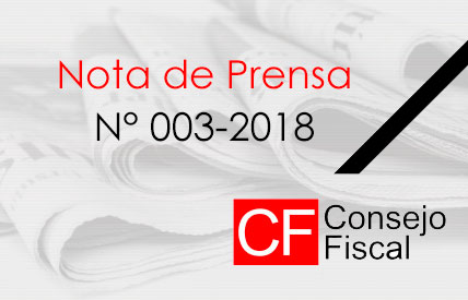 El Consejo Fiscal emite opinión sobre el Informe de Actualización de Proyecciones Macroeconómicas 2018-2021 del Ministerio de Economía y Finanzas